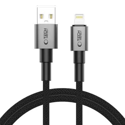 Tech-Protect USB-A Till Lightning kabel (1m) Ultraboost - Grå