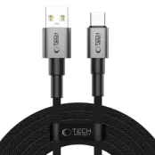 Tech-Protect USB-A Till USB-C kabel Ultraboost 300CM 15W - Grå