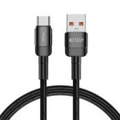 Tech-Protect USB-A till USB-C Kabel Ultraboost Evo 1m - Svart