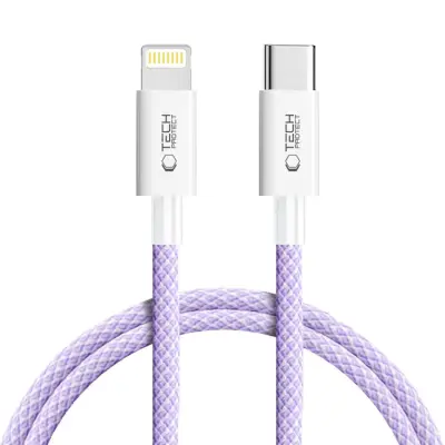 Tech-Protect USB-C till Lightning kabel Ultraboost 1m - Mauve