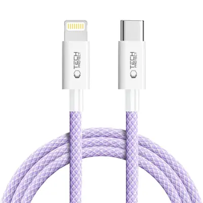Tech-Protect USB-C till Lightning kabel Ultraboost 2m - Mauve