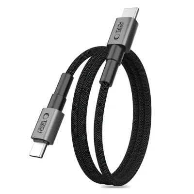 Tech-Protect USB-C Till USB-C Kabel 1m - Iron Grå