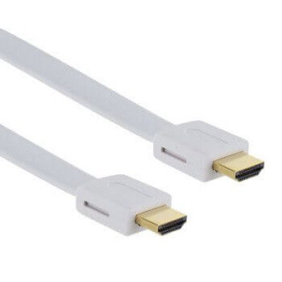 THOMSON Kabel HDMI Ethernet Flat Vit 1.5 m