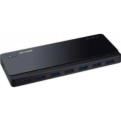 TP-Link UH700- USB 3.0 hubb med 7-portar, nätadapter, svart
