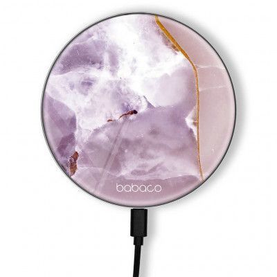 Babaco TrÃ¥dlÃ¶s laddare 10W Premiumglas Abstract 009