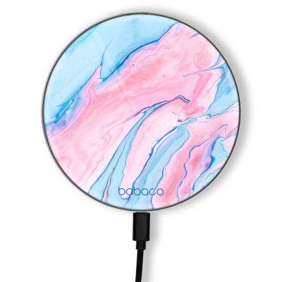 Trådlös laddare 10W Premiumglas Abstract 013