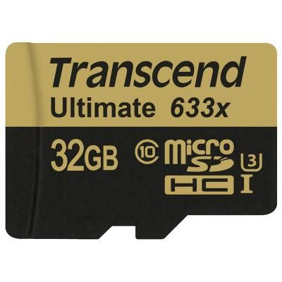 Transcend minneskort microSDHC 32GB CL10 U3 633x