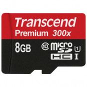 Transcend minneskort microSDHC 8GB CL10 U1 300x