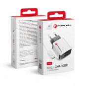 Travel Charger USB-C Universal 2A + Kabel Forcell
