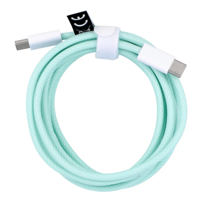 Typ-C to Typ-C Kablar PD 60W 3A C263 2m - Grön