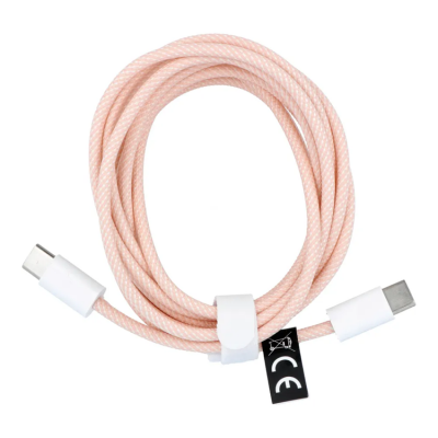 Typ-C to Typ-C Kabel PD 60W 3A C263 2m - Rosa