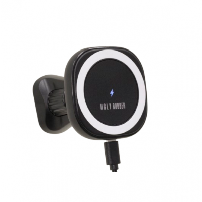Ugly Rubber Bilhållare Luftventil/MagSafe Trådlös Laddare 15W