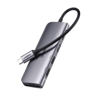 Ugreen 6in1 HUB USB-C Till USB-C HDMI SD/TF Kortläsare 2xUSB-A 3.0