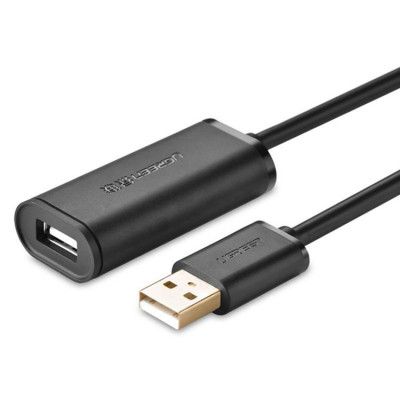 Ugreen Active Förlängning USB 2.0 Kabel 10 m - Svart