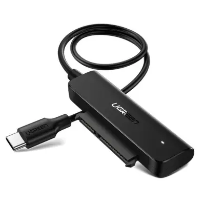 Ugreen Adapter 2.5''SATA III HDD SSD USB-C 3.2 - Svart