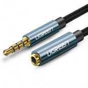 Ugreen Adapter Kabel Extension AUX Minijack 3.5 mm 0.5m - Blå