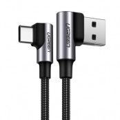 Ugreen Angle USB-A till USB-C Kabel 0.5 m - Grå