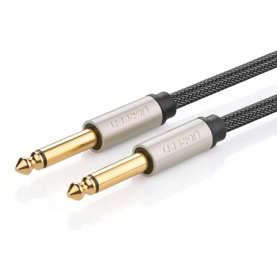 Ugreen Audio Kabel 6.35 mm Jack 2m Mono TS - Grå