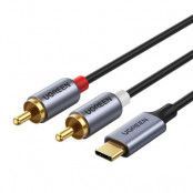 Ugreen Audio Kabel USB-C Hane 2RCA Hane 1.5m - Grå