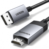 Ugreen Displayport Till HDMI Kabel 2m - Grå