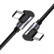 Ugreen Elbow USB Type C - USB Type C Kabel FCP 3 A 1 m Grå