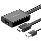 Ugreen Enkelriktad HDMI Till Display Port Kabel 0.5m - Svart