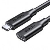 Ugreen Förlängning Kabel USB-C Hane Till USB-C Hona 100W 1m - Svart