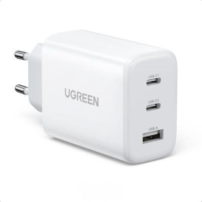 Ugreen Fast Väggladdare 65W USB Till 2x USB-C - Vit