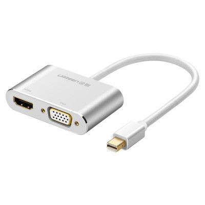 UGreen HDMI/VGA mini DisplayPort adapter Full HD 1080p Silver