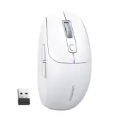 Ugreen MU103 Bluetooth 5.0 Dator Mus/2.4 GHz USB Mottagare - Vit
