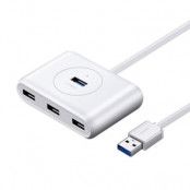 Ugreen Multifunktionell USB HUB USB-C Kabel 1m - Vit