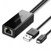 Ugreen network adapter USB 100Mbps 1m Kabel Svart