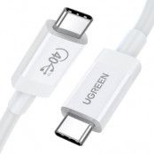 Ugreen PD USB-C till USB-C 100W Kabel 0.8m - Vit