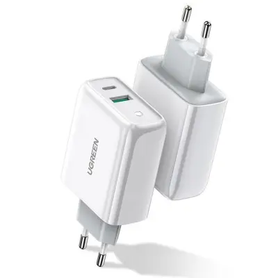 Ugreen Quick Väggladdare USB-C 36 W - Vit