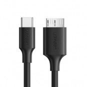Ugreen US312 Micro USB 3.0 USB-C Kabel 1m Svart
