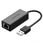 UGreen USB 2.0 100 Mbps Ethernet adapter Svart