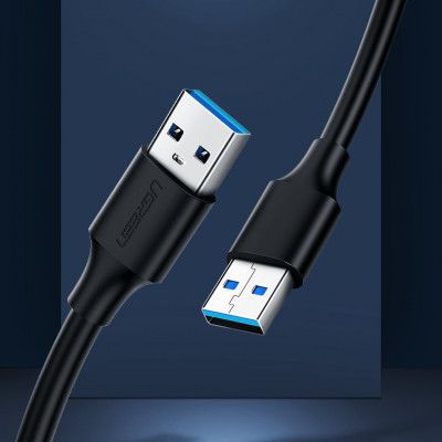 Ugreen USB 2.0 male USB 2.0 male Kabel 2 m Svart