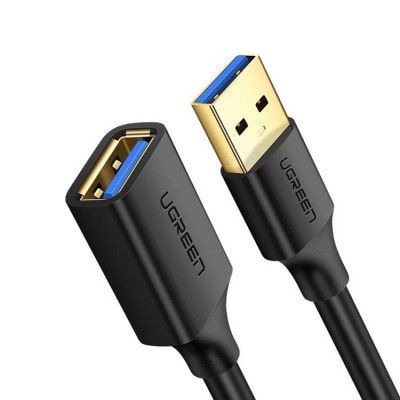 Ugreen Förlängning Kabel USB 3.0 Hona/USB 3.0 Hane 1m - Svart