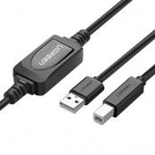 UGreen USB-A Till USB-A Printer Kabel 15m - Svart