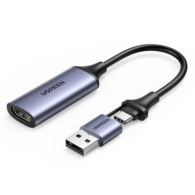 Ugreen USB-A/USB-C till HDMI Adapter - Grå