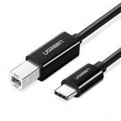Ugreen USB-C 2.0 Till USB-B Kabel 1m - Svart
