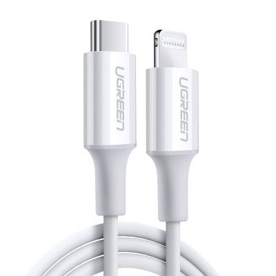 Ugreen USB-C till USB-A kabel lightning MFI 1m 3A 18W Vit