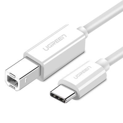 Ugreen USB-C till USB-B Printer Kabel 1m - Vit