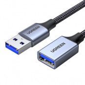 UGreen USB female Till USB male Extensionssladd 2m - Grå