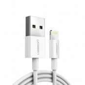 UGreen USB lightning MFI Kabel 20cm 2,4A Vit