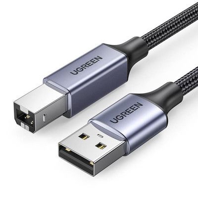 Ugreen USB Typ-B Skrivar Kabel 5 m - Svart