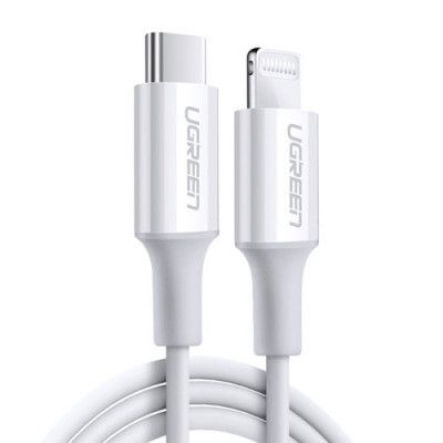 Ugreen MFi USB-C till Lightning kabel 0.5m - Vit