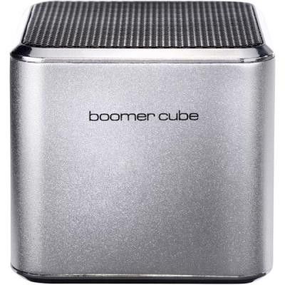 Ultron boomer cube, aktiv minihögtalare med inbyggt batteri - Silver