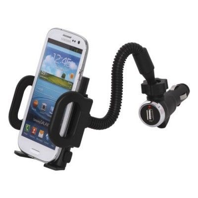 Universal Bilhållare och USB-laddare för cigarettuttaget