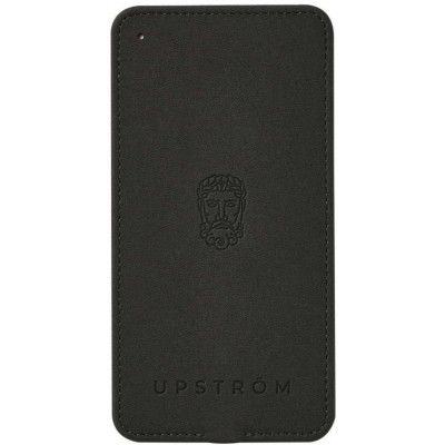 Upström Läder - trådlös laddare - Ljusbrun